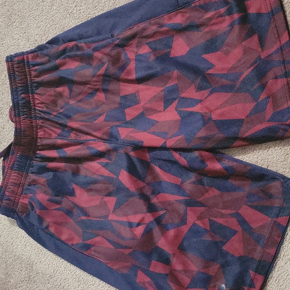 Maroon & Navy UA shorts